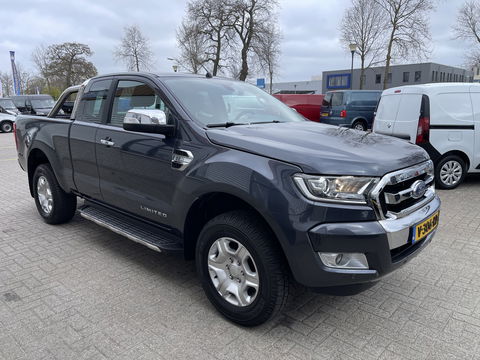 Ford Ranger 2.2 TDCi 160pk automaat 4x4 Limited Supercab / rijklaar € 22.950 ex btw / lease vanaf € 446 / airco / cruise / navi / leer / trekhaak 3500 kg !