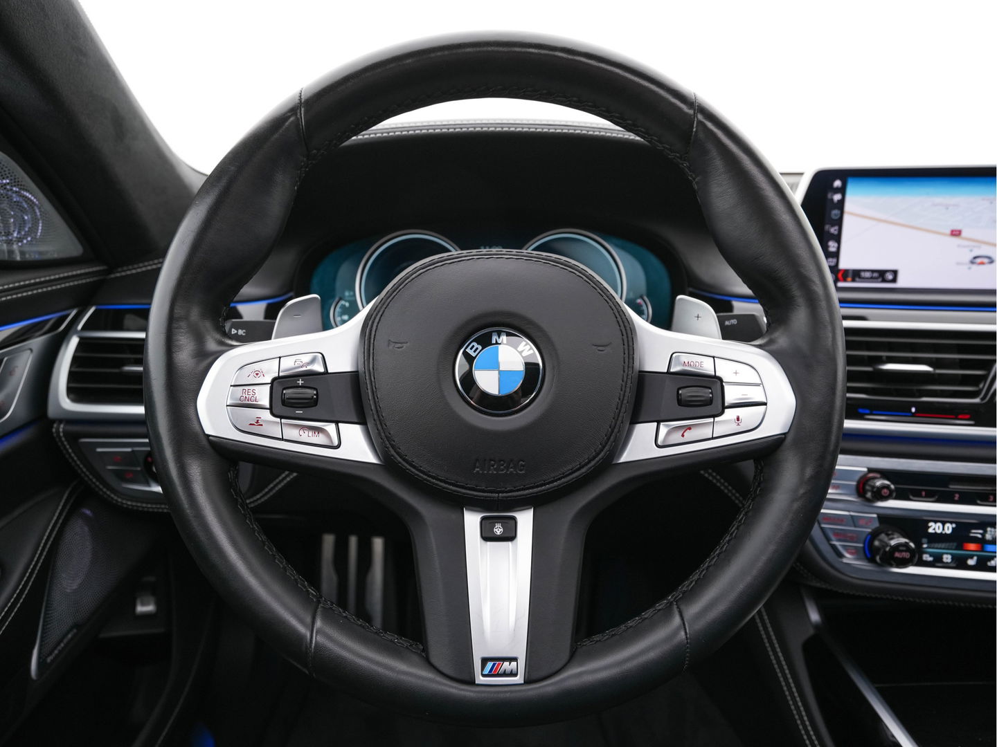 BMW 7 Serie 740d xDrive High Executive M-Sport-Pack Aut. *PANO | NAPPA-FULL-LEATHER | ADAPT.CRUISE | LASER-LED | SOFT-CLOSE | BOWERS/WILKINS-AUDIO | MEMORY-PACK | BLINDSPOT | TOP-VIEW | DAB+ | HEAD-UP | SHIFT-PADDLES | KEYLESS | 20''ALU*