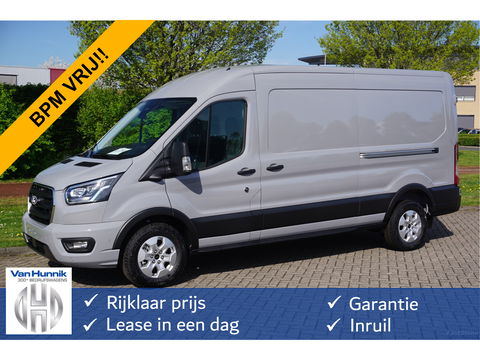 Ford Transit 350L L3H2 Limited AUT-8 165PK BPM VRIJ Navi, Adap. Cruise, 360° Cam, Trekhaak, 2x Schuifdeur!! NR. K974*