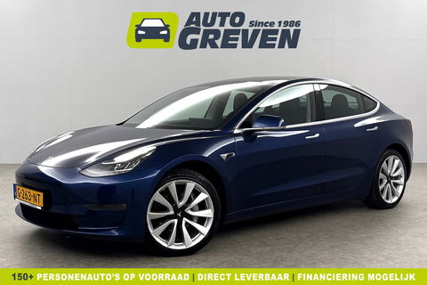 Tesla Model 3 Long Range AWD 75 kWh 351PK | 560KM Actieradius | Elektrisch LED 360Camera Autopilot Pano View 19"LMV Cruise Clima Navi Memory-Seats Leder PDC