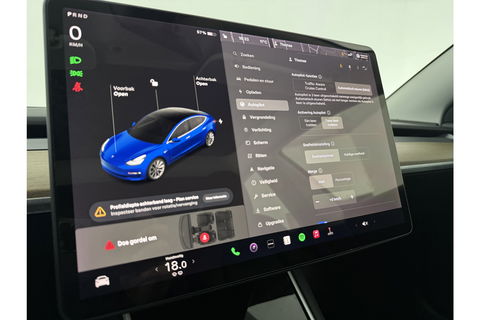 Tesla Model 3 Long Range AWD 75 kWh 351PK | 560KM Actieradius | Elektrisch LED 360Camera Autopilot Pano View 19"LMV Cruise Clima Navi Memory-Seats Leder PDC