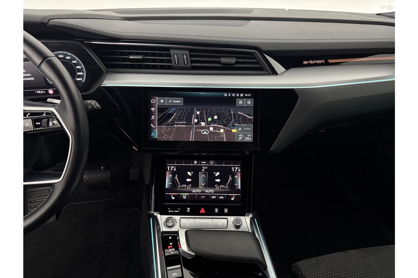 Audi e-tron 50 Quattro S Line 71 kWh 313PK Pano Sfeer Carplay LED 21''LMV Virtual Camera Clima Cruise Navi PDC Memory-seat