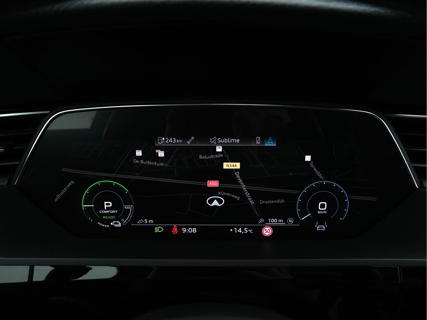 Audi e-tron 50 Quattro S-Line-Edition 71 kWh [ 3-Fase ] (INCL-BTW) *PANO | LEATHER-ALCANTARA | DIGI-COCKPIT | FULL-LED | ADAPTIVE-CRUISE | MEMORY-PACK | SPORT-SEATS | AIR-SUSPENSION | NAVI-FULLMAP | HEATED-SEATS | DAB | SHIFT-PADDLES |  21''ALU*
