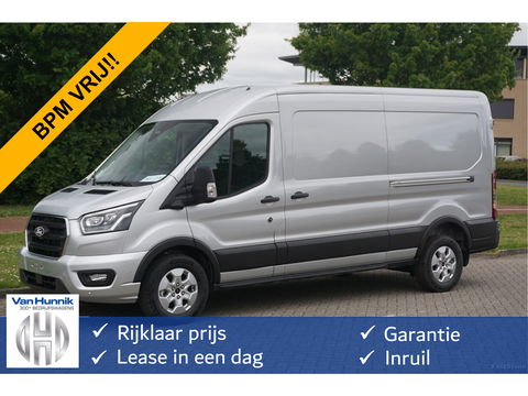 Ford Transit 350L L3H2 Limited AUT-8 165PK BPM VRIJ Navi, Adap. Cruise, 360° Cam, Trekhaak, 2x Schuifdeur!! NR. 245