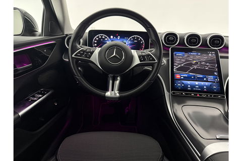 Mercedes-Benz C-Klasse 180 AMG Luxury Line 170PK Sfeerverl. Camera Carplay LED Trekhaak Burmester Clima Cruise Navi Virtual 18"LMV PDC