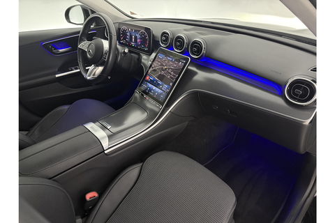 Mercedes-Benz C-Klasse 180 AMG Luxury Line 170PK Sfeerverl. Camera Carplay LED Trekhaak Burmester Clima Cruise Navi Virtual 18"LMV PDC