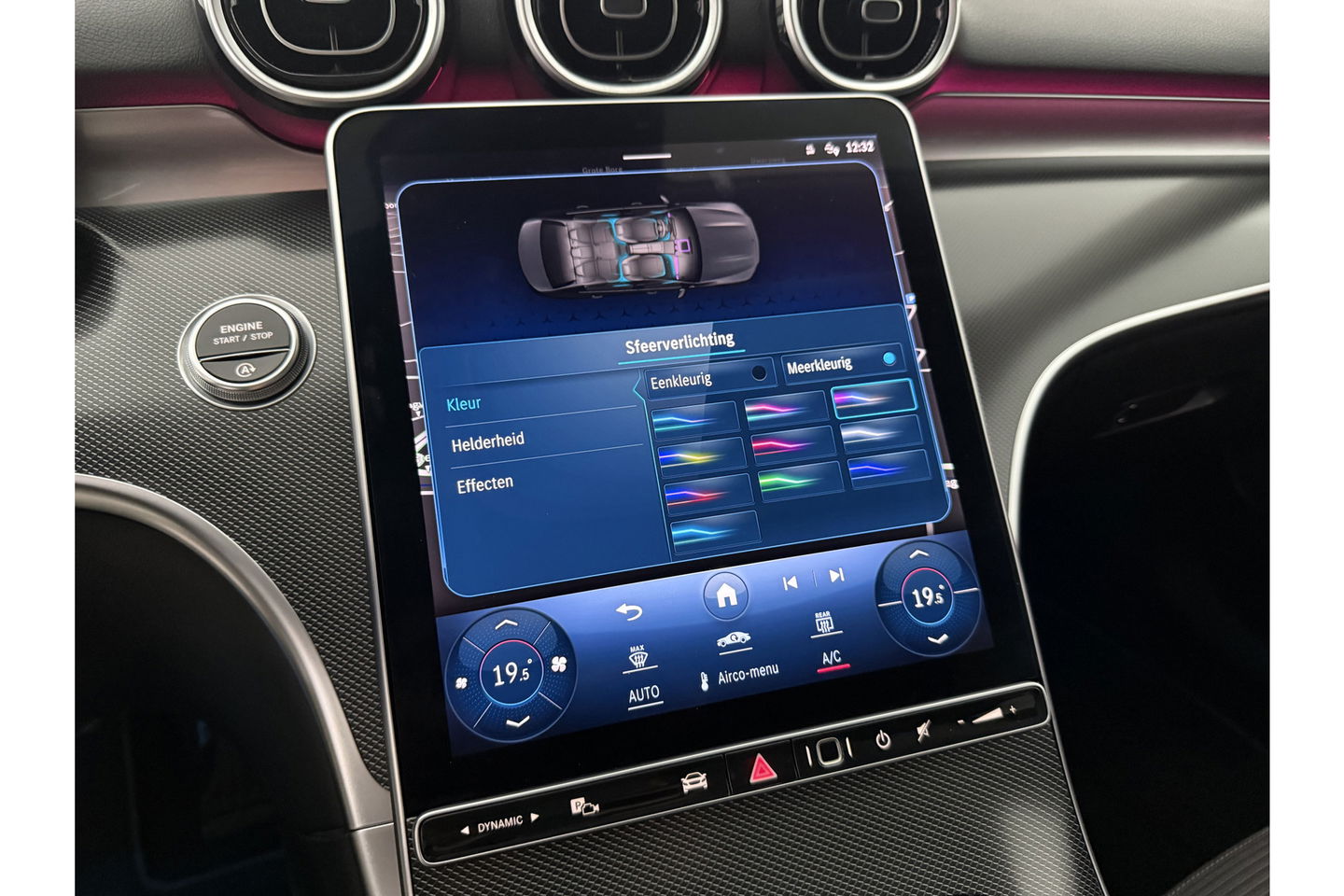 Mercedes-Benz C-Klasse 180 AMG Luxury Line 170PK Sfeerverl. Camera Carplay LED Trekhaak Burmester Clima Cruise Navi Virtual 18"LMV PDC