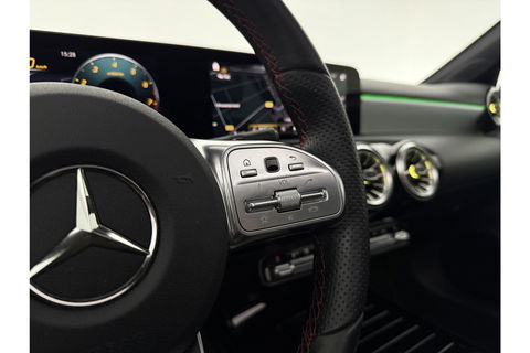 Mercedes-Benz A-Klasse 180 AMG Pano Sfeer Burmester Camera Virtual LED Memory Seats Clima Cruise Navi PDC 18''LMV