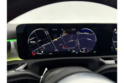Mercedes-Benz A-Klasse 180 AMG Pano Sfeer Burmester Camera Virtual LED Memory Seats Clima Cruise Navi PDC 18''LMV