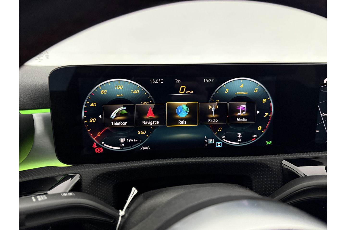 Mercedes-Benz A-Klasse 180 AMG Pano Sfeer Burmester Camera Virtual LED Memory Seats Clima Cruise Navi PDC 18''LMV