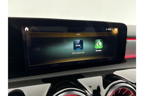 Mercedes-Benz A-Klasse 180 AMG Pano Sfeer Burmester Camera Virtual LED Memory Seats Clima Cruise Navi PDC 18''LMV
