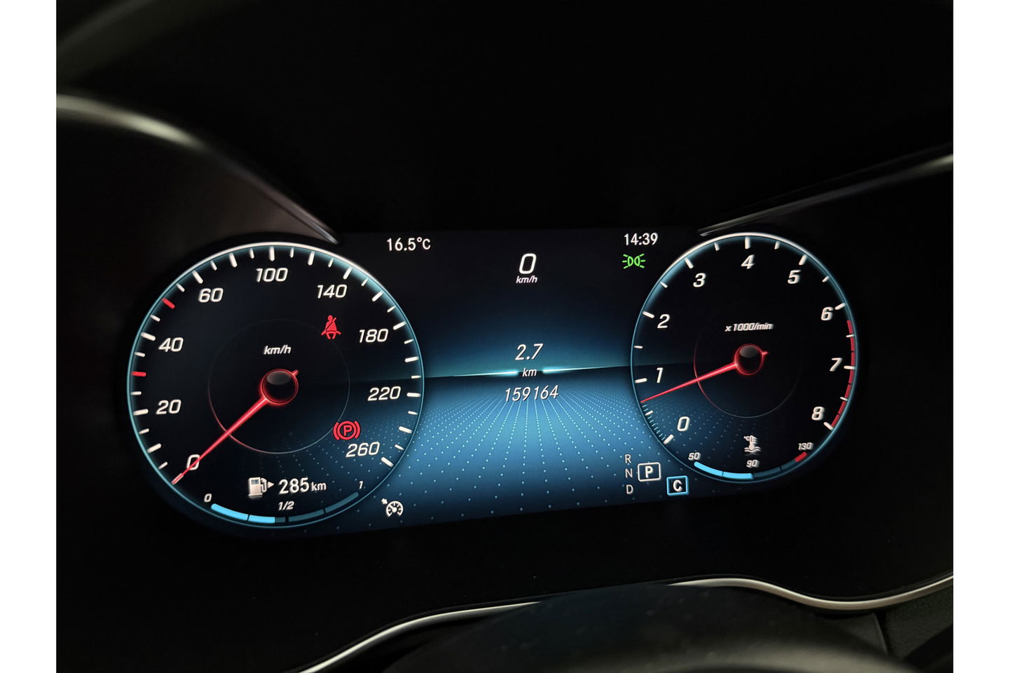 Mercedes-Benz C-Klasse 180 AMG 157PK Pano Trekhaak Sfeerverl. LED Virtual 19"LMV Camera Carplay Cruise Clima Navi Leder PDC