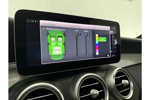 Mercedes-Benz C-Klasse 180 AMG 157PK Pano Trekhaak Sfeerverl. LED Virtual 19"LMV Camera Carplay Cruise Clima Navi Leder PDC