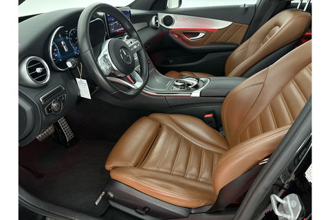 Mercedes-Benz C-Klasse 180 AMG 157PK Pano Trekhaak Sfeerverl. LED Virtual 19"LMV Camera Carplay Cruise Clima Navi Leder PDC