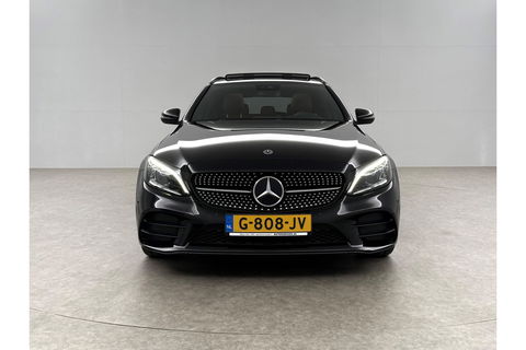 Mercedes-Benz C-Klasse 180 AMG 157PK Pano Trekhaak Sfeerverl. LED Virtual 19"LMV Camera Carplay Cruise Clima Navi Leder PDC