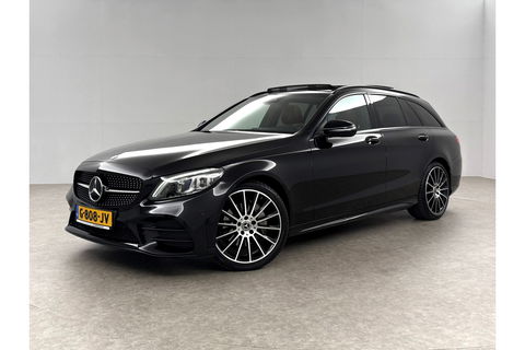 Mercedes-Benz C-Klasse 180 AMG 157PK Pano Trekhaak Sfeerverl. LED Virtual 19"LMV Camera Carplay Cruise Clima Navi Leder PDC