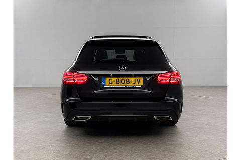 Mercedes-Benz C-Klasse 180 AMG 157PK Pano Trekhaak Sfeerverl. LED Virtual 19"LMV Camera Carplay Cruise Clima Navi Leder PDC
