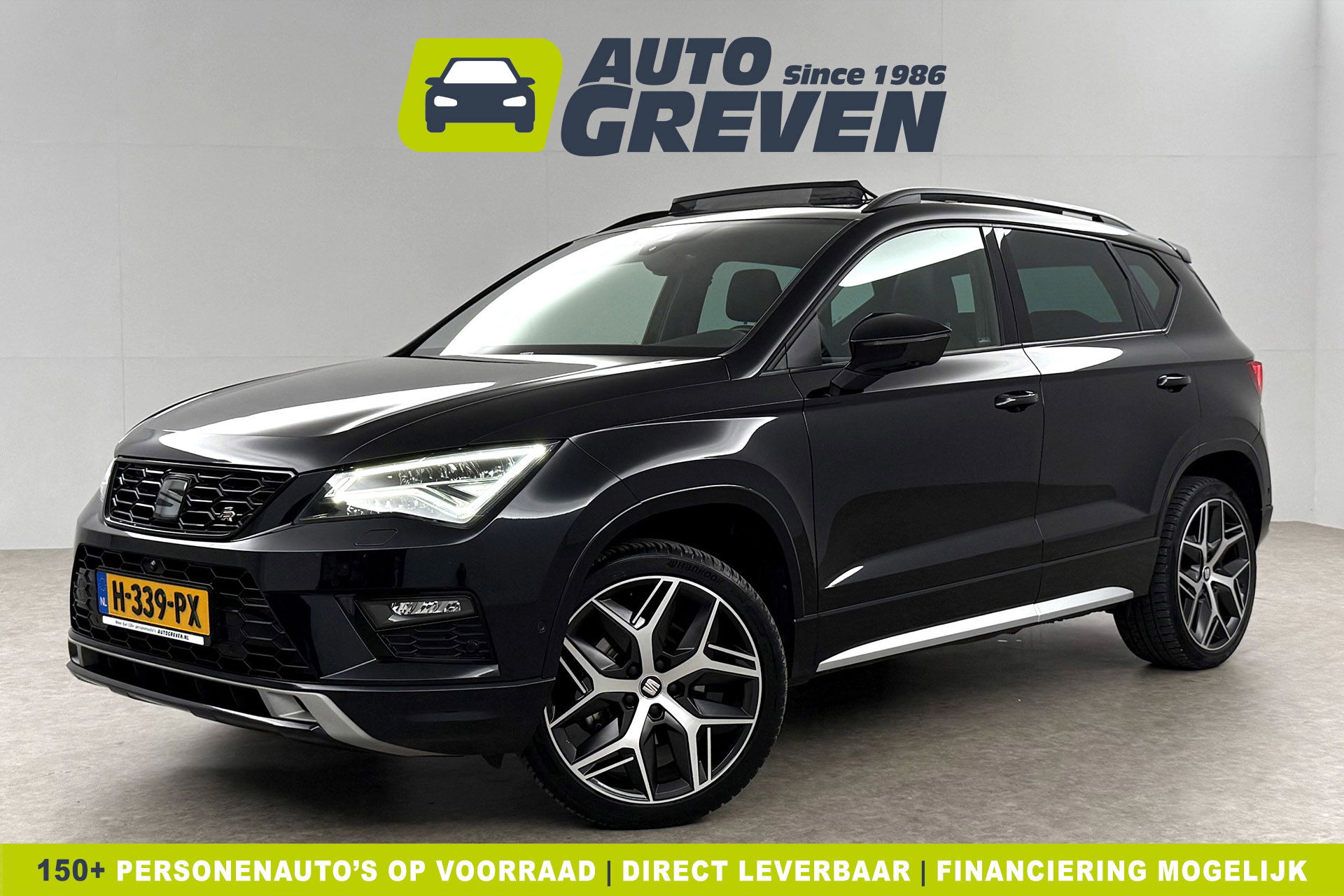 SEAT Ateca 1.5 TSI 150PK FR Business Intense Pano LED Trekhaak Sfeerverl. 360Camera Beats Audio Virtual Carplay Clima Cruise Navi PDC 19''LMV