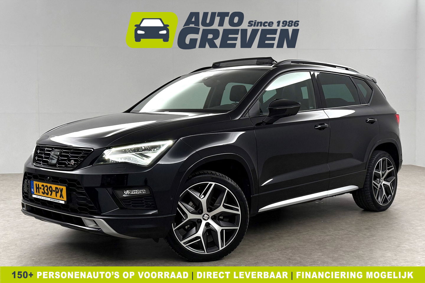 SEAT Ateca 1.5 TSI 150PK FR Business Intense Pano LED Trekhaak Sfeerverl. 360Camera Beats Audio Virtual Carplay Clima Cruise Navi PDC 19''LMV