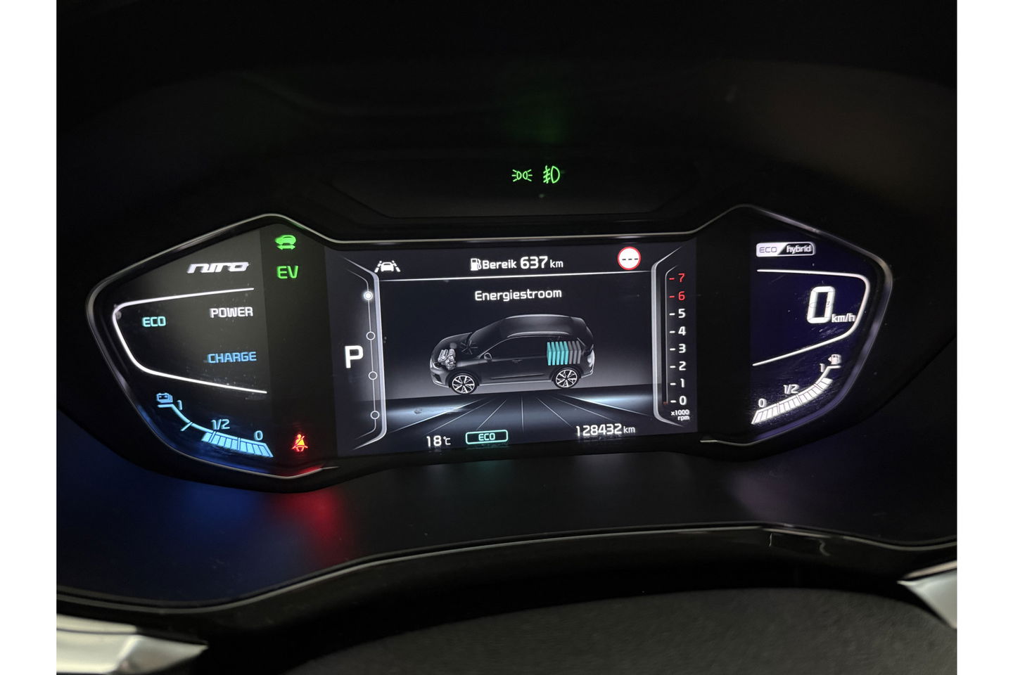 Kia Niro 1.6 GDi Hybrid DynamicPlusLine Pano LED Camera Carlpay Virtual Clima Cruise Navi PDC 18''LMV