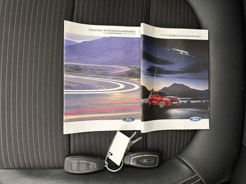Ford Kuga 2.5 PHEV Titanium X (INCL-BTW) *LEATHER-MICROFIBRE | FULL-LED | DIGI-COCKPIT | ADAPTIVE-CRUISE | BLINDSPOT | PARK-PILOT | CAMERA | NAVI-FULLMAP | HEATED-COMFORT-SEATS | CARPLAY | DAB | LANE-ASSIST | 17"ALU*