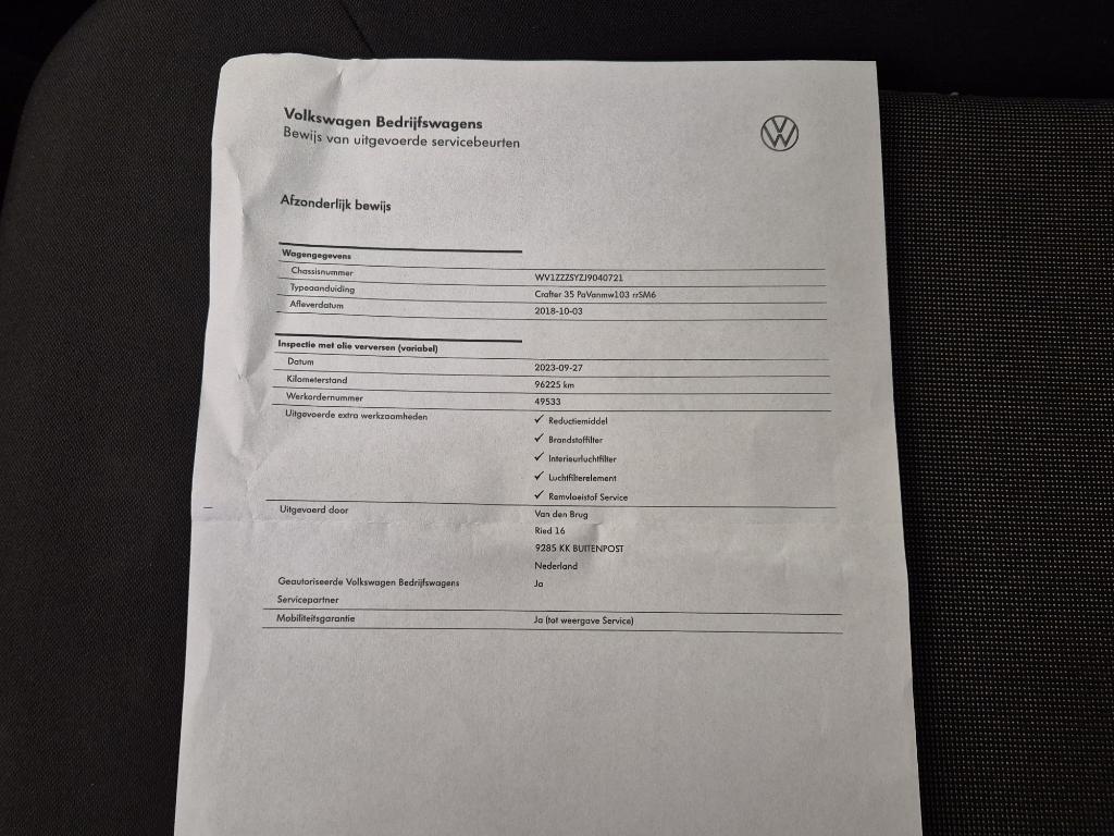 Volkswagen Crafter 35 2.0 TDI L3H3 Highline AIRCO / CRUISE CONTROLE / NAVI / CAMERA / TREKHAAK / CARPLAY