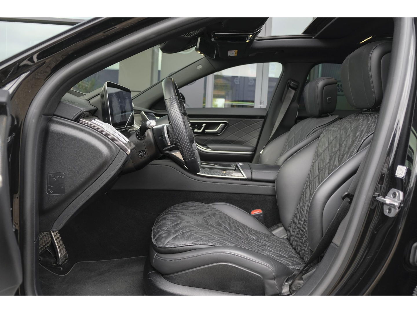 Mercedes-Benz S-Klasse S580e Lang AMG 510pk Custom Panoramadak *BTW* 4-wielsturing Leder exclusief Burmester 22" LMV  LMV