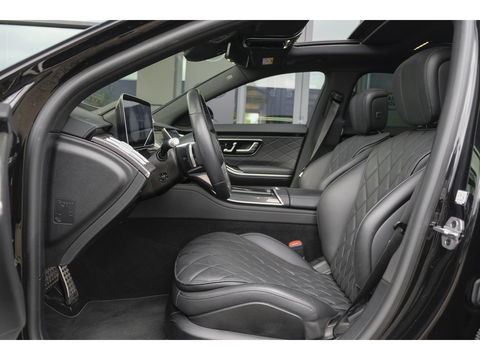 Mercedes-Benz S-Klasse S580e Lang AMG 510pk Custom Panoramadak *BTW* 4-wielsturing Leder exclusief Burmester 22" LMV  LMV