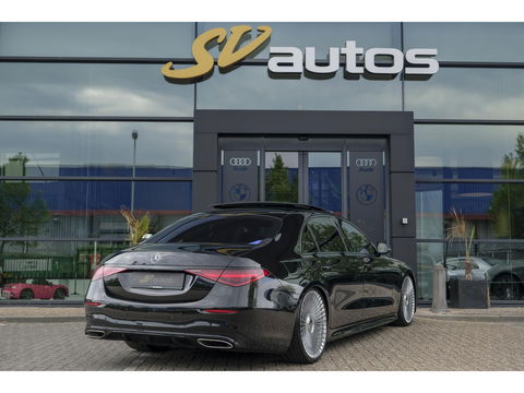 Mercedes-Benz S-Klasse S580e Lang AMG 510pk Custom Panoramadak *BTW* 4-wielsturing Leder exclusief Burmester 22" LMV  LMV