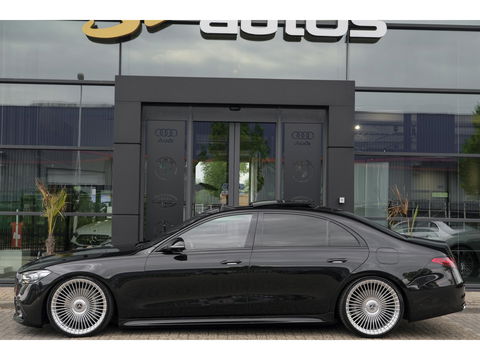 Mercedes-Benz S-Klasse S580e Lang AMG 510pk Custom Panoramadak *BTW* 4-wielsturing Leder exclusief Burmester 22" LMV  LMV