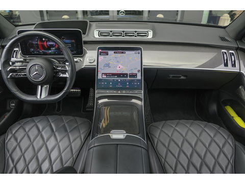 Mercedes-Benz S-Klasse S580e Lang AMG 510pk Custom Panoramadak *BTW* 4-wielsturing Leder exclusief Burmester 22" LMV  LMV