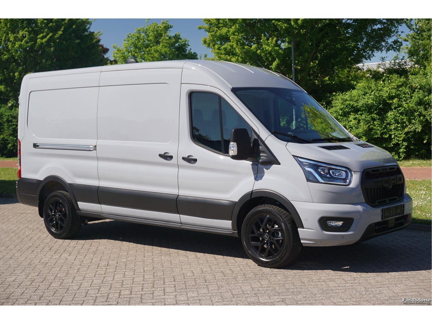 Ford Transit 350L L3H2 RAPTOR AUT-8 165PK BPM VRIJ Navi, Adap. Cruise, 360° Cam, Trekhaak, Xenon 17" LM!! NR. 205