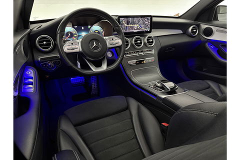 Mercedes-Benz C-Klasse 180 AMG 157PK Pano Sfeerverl. Virtual LED 18"LMV Clima Cruise Camera Carplay Navi PDC