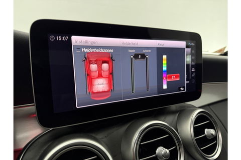 Mercedes-Benz C-Klasse 180 AMG 157PK Pano Sfeerverl. Virtual LED 18"LMV Clima Cruise Camera Carplay Navi PDC