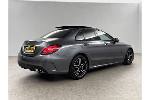 Mercedes-Benz C-Klasse 180 AMG 157PK Pano Sfeerverl. Virtual LED 18"LMV Clima Cruise Camera Carplay Navi PDC
