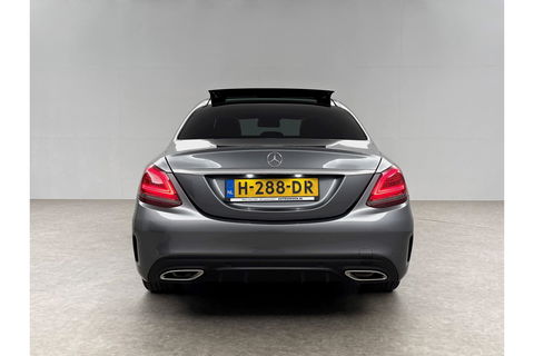 Mercedes-Benz C-Klasse 180 AMG 157PK Pano Sfeerverl. Virtual LED 18"LMV Clima Cruise Camera Carplay Navi PDC