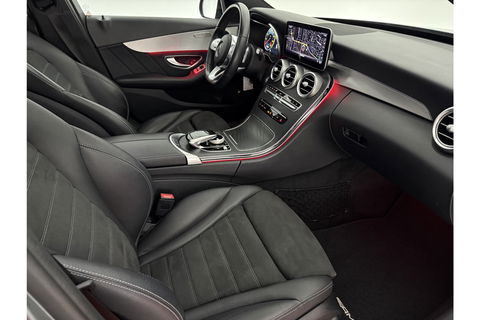 Mercedes-Benz C-Klasse 180 AMG 157PK Pano Sfeerverl. Virtual LED 18"LMV Clima Cruise Camera Carplay Navi PDC