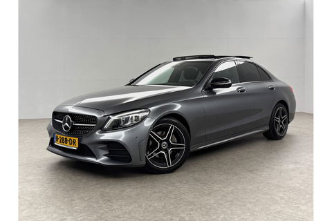 Mercedes-Benz C-Klasse 180 AMG 157PK Pano Sfeerverl. Virtual LED 18"LMV Clima Cruise Camera Carplay Navi PDC