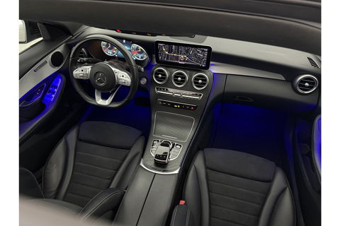 Mercedes-Benz C-Klasse 180 AMG 157PK Pano Sfeerverl. Virtual LED 18"LMV Clima Cruise Camera Carplay Navi PDC