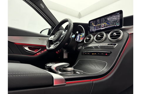 Mercedes-Benz C-Klasse 180 AMG 157PK Pano Sfeerverl. Virtual LED 18"LMV Clima Cruise Camera Carplay Navi PDC