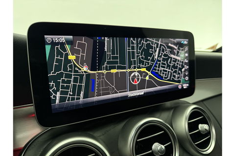 Mercedes-Benz C-Klasse 180 AMG 157PK Pano Sfeerverl. Virtual LED 18"LMV Clima Cruise Camera Carplay Navi PDC