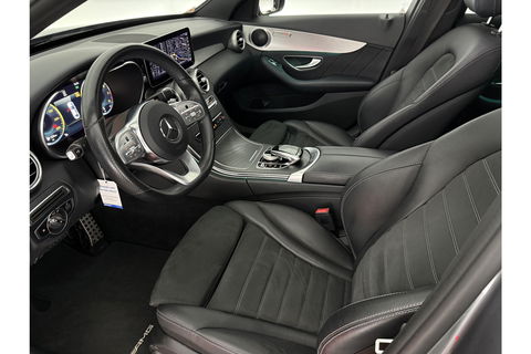 Mercedes-Benz C-Klasse 180 AMG 157PK Pano Sfeerverl. Virtual LED 18"LMV Clima Cruise Camera Carplay Navi PDC