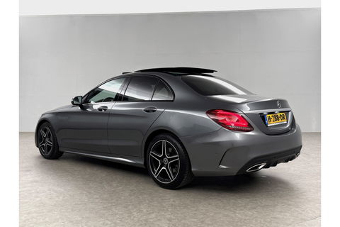 Mercedes-Benz C-Klasse 180 AMG 157PK Pano Sfeerverl. Virtual LED 18"LMV Clima Cruise Camera Carplay Navi PDC