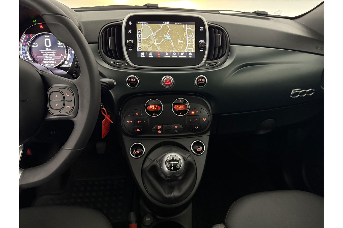 Fiat 500 0.9 TwinAir Turbo Rockstar LED Pano View Clima Cruise Navi PDC 15"LMV