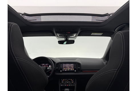 Škoda Karoq 1.5 TSI 150PK DSG Pano LED Sfeer Trekhaak Virtual Canton-Audio Camera Carplay Cruise Clima Navi 19"LMV