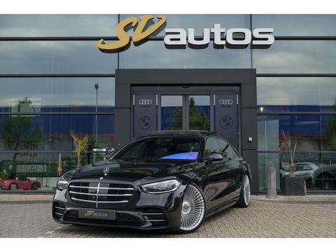 Mercedes-Benz S-Klasse S580e Lang AMG 510pk Custom Panoramadak *BTW* 4-wielsturing Leder exclusief Burmester 22" LMV  LMV