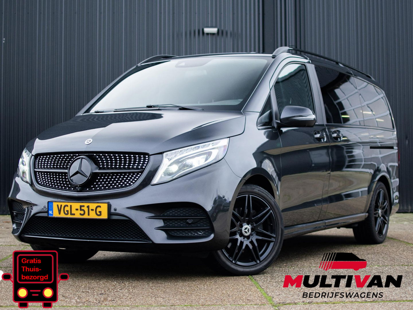 Mercedes-Benz V-Klasse 300d Lang DC Avantgarde Edition 4MATIC | AMG!! | 240pk | Autom. | BOMVOL | Elektrische schuifdeuren | Cruise | Climate | Led | Leder | LMV | Camera