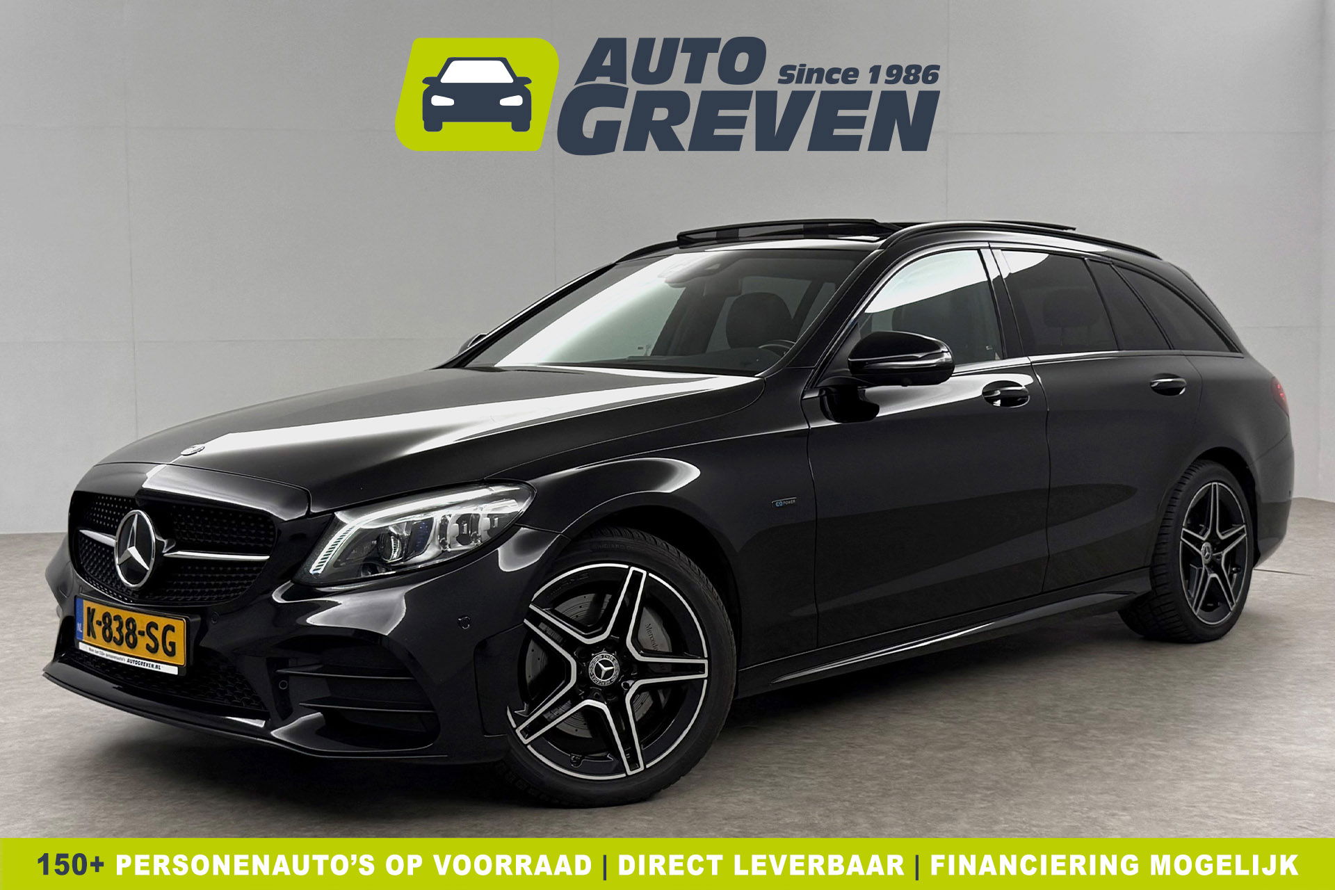 Mercedes-Benz C-Klasse C300e AMG 211PK Pano 360Camera Trekhaak Sfeerverl. Carplay Clima LED Navi Stoelverwarming
