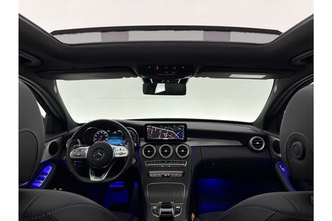 Mercedes-Benz C-Klasse C300e AMG 211PK Pano 360Camera Trekhaak Sfeerverl. Carplay Clima LED Navi Stoelverwarming