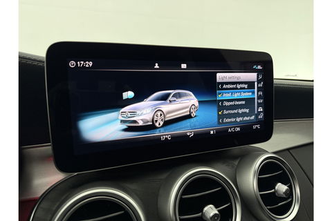 Mercedes-Benz C-Klasse C300e AMG 211PK Pano 360Camera Trekhaak Sfeerverl. Carplay Clima LED Navi Stoelverwarming